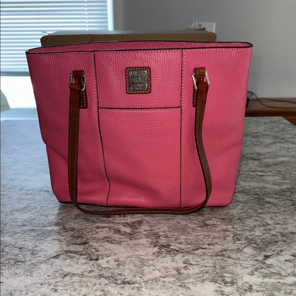 Dooney & Bourke Vibrant Pink Tote - Picture 1 of 10